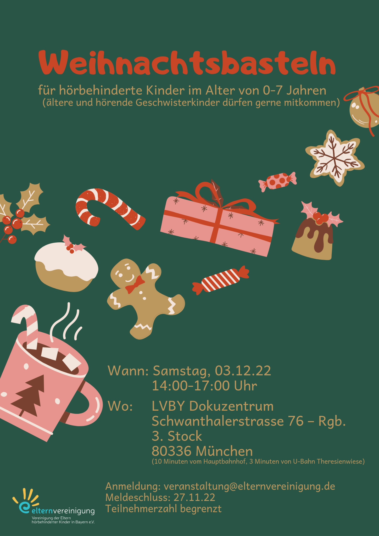 Weihnachtsbasteln für Kinder von 07 Jahre (München) Vereinigung der